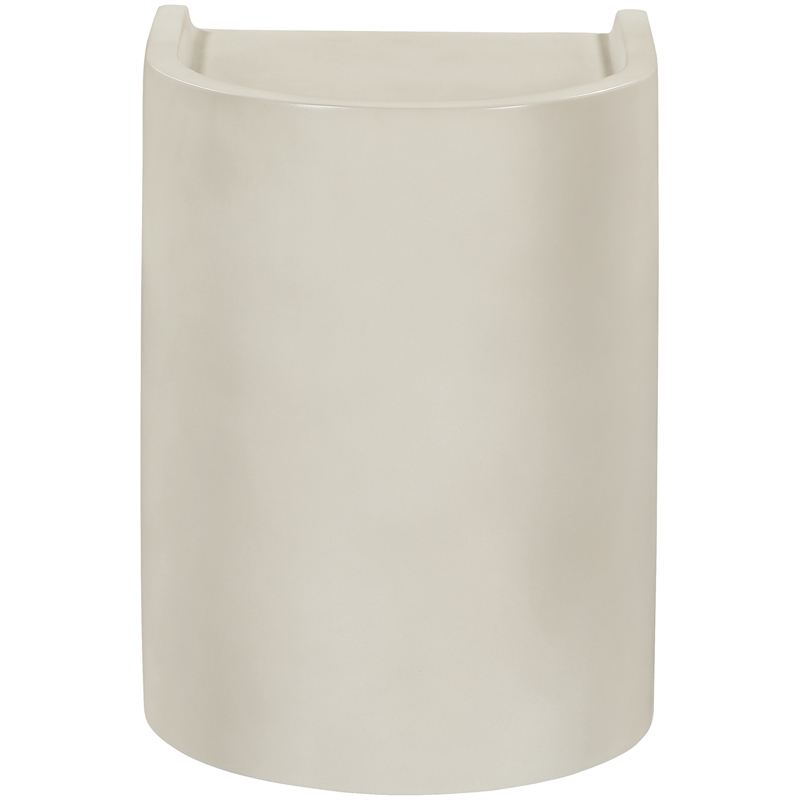Meridian Furniture Avenda Taupe Indoor/Outdoor Concrete End Table
