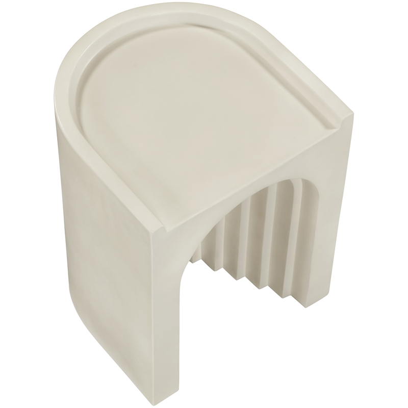 Meridian Furniture Avenda Taupe Indoor/Outdoor Concrete End Table