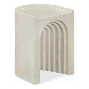 Meridian Furniture Avenda Taupe Indoor/Outdoor Concrete End Table
