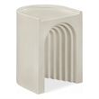 Meridian Furniture Avenda Taupe Indoor/Outdoor Concrete End Table