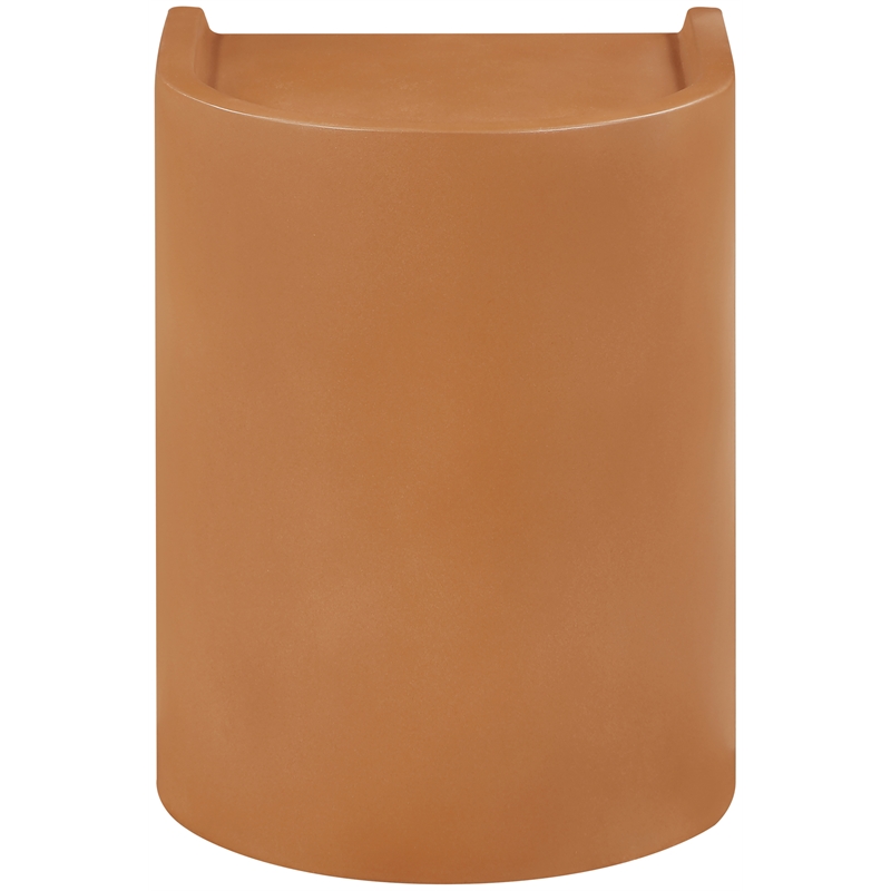 Meridian Furniture Avenda Terracotta Indoor/Outdoor Concrete End Table