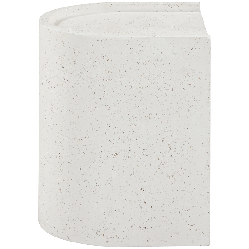 Meridian Furniture Avenda Terrazzo Indoor/Outdoor Concrete End Table