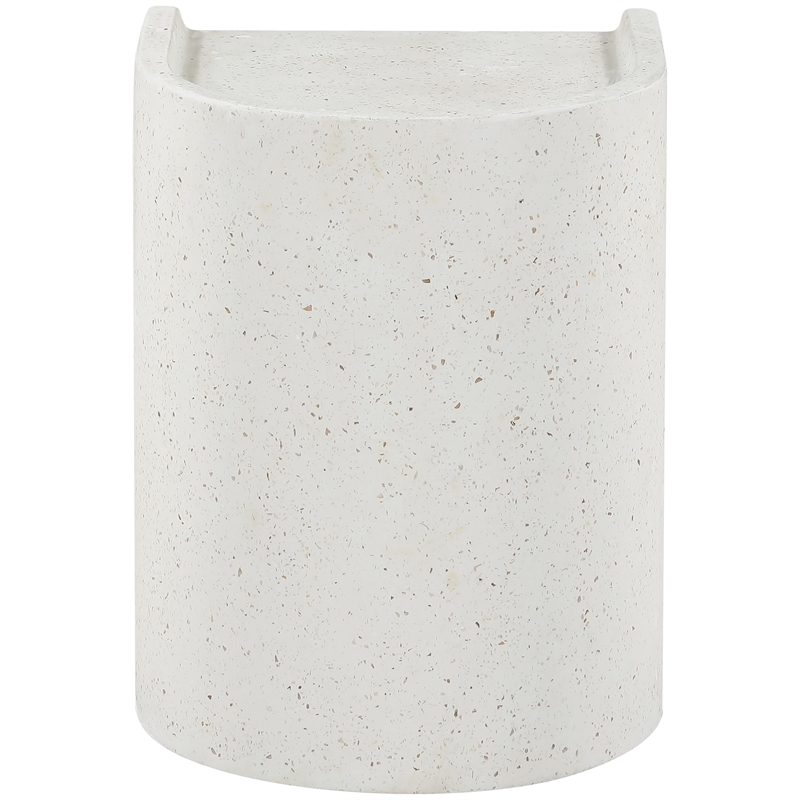 Meridian Furniture Avenda Terrazzo Indoor/Outdoor Concrete End Table