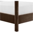 Meridian Furniture Dawson Brown Velvet Upholstered King Bed