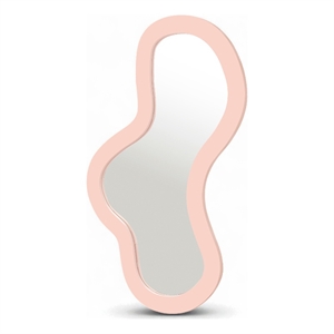 Meridian Furniture Oblique Pink Iron Frame Mirror