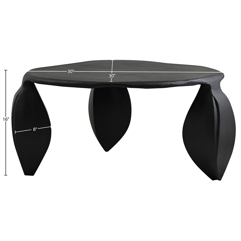 Meridian Furniture Pueblo Black Aluminum Coffee Table