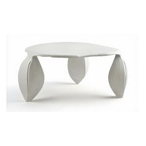 Meridian Furniture Pueblo Cream Aluminum Coffee Table