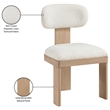 Meridian Furniture Timbra Natural Linen Textured Fabric Dining Chair (Set of 2)
