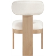 Meridian Furniture Timbra Natural Linen Textured Fabric Dining Chair (Set of 2)
