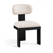 Meridian Furniture Timbra Black Linen Textured Fabric Dining Chair (Set of 2)