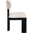 Meridian Furniture Timbra Black Linen Textured Fabric Dining Chair (Set of 2)