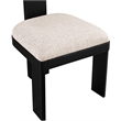 Meridian Furniture Timbra Black Linen Textured Fabric Dining Chair (Set of 2)