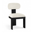 Meridian Furniture Timbra Black Linen Textured Fabric Dining Chair (Set of 2)