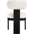Meridian Furniture Timbra Black Linen Textured Fabric Dining Chair (Set of 2)