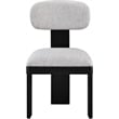 Meridian Furniture Timbra Black Linen Textured Fabric Dining Chair (Set of 2)