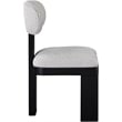 Meridian Furniture Timbra Black Linen Textured Fabric Dining Chair (Set of 2)