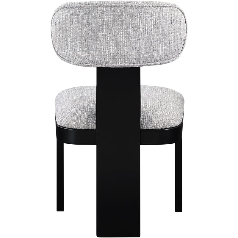 Meridian Furniture Timbra Black Linen Textured Fabric Dining Chair (Set of 2)
