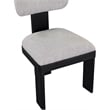 Meridian Furniture Timbra Black Linen Textured Fabric Dining Chair (Set of 2)