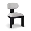 Meridian Furniture Timbra Black Linen Textured Fabric Dining Chair (Set of 2)