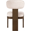 Meridian Furniture Timbra Brown Linen Textured Fabric Dining Chair (Set of 2)