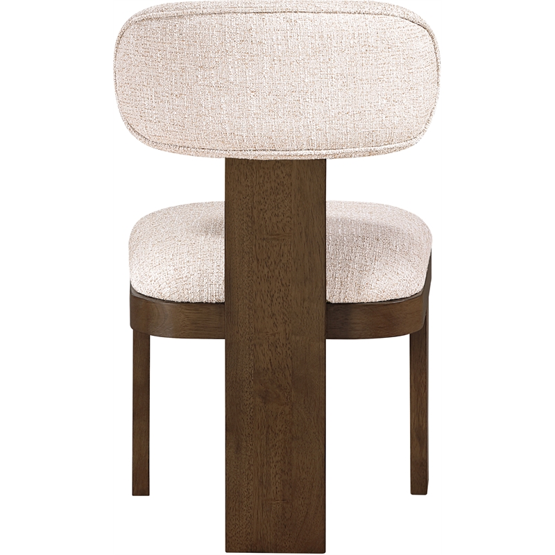 Meridian Furniture Timbra Brown Linen Textured Fabric Dining Chair (Set of 2)