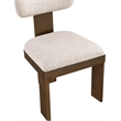 Meridian Furniture Timbra Brown Linen Textured Fabric Dining Chair (Set of 2)