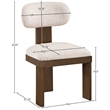 Meridian Furniture Timbra Brown Linen Textured Fabric Dining Chair (Set of 2)