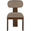 Meridian Furniture Timbra Brown Linen Textured Fabric Dining Chair (Set of 2)