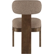 Meridian Furniture Timbra Brown Linen Textured Fabric Dining Chair (Set of 2)