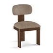 Meridian Furniture Timbra Brown Linen Textured Fabric Dining Chair (Set of 2)
