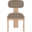 Meridian Furniture Timbra Natural Linen Textured Fabric Dining Chair (Set of 2)