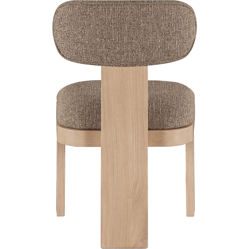 Meridian Furniture Timbra Natural Linen Textured Fabric Dining Chair (Set of 2)