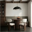 Meridian Furniture Timbra Brown Linen Textured Fabric Dining Chair (Set of 2)