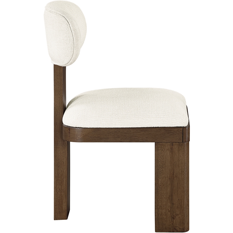 Meridian Furniture Timbra Brown Linen Textured Fabric Dining Chair (Set of 2)