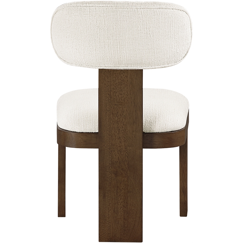 Meridian Furniture Timbra Brown Linen Textured Fabric Dining Chair (Set of 2)