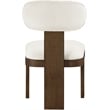 Meridian Furniture Timbra Brown Linen Textured Fabric Dining Chair (Set of 2)