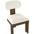 Meridian Furniture Timbra Brown Linen Textured Fabric Dining Chair (Set of 2)