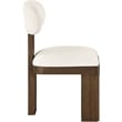 Meridian Furniture Timbra Brown Linen Textured Fabric Dining Chair (Set of 2)