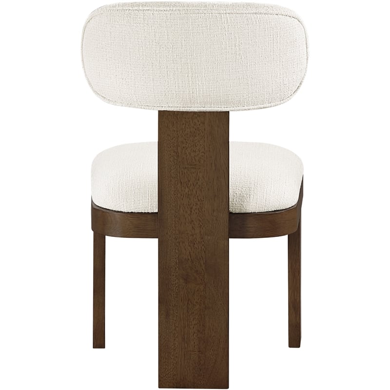Meridian Furniture Timbra Brown Linen Textured Fabric Dining Chair (Set of 2)
