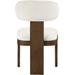 Meridian Furniture Timbra Brown Linen Textured Fabric Dining Chair (Set of 2)