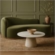 Meridian Furniture Liona White Marble And Mango Wood Coffee Table