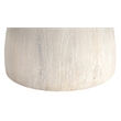 Meridian Furniture Liona White Marble And Mango Wood Coffee Table