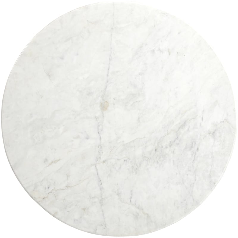 Meridian Furniture Liona White Marble And Mango Wood Coffee Table