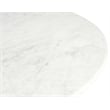 Meridian Furniture Liona White Marble And Mango Wood Coffee Table