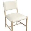 Meridian Furniture Andie Cream Vegan Leather Dining Chair (Set of 2)