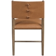 Meridian Furniture Andie Cognac Vegan Leather Dining Chair (Set of 2)