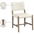 Meridian Furniture Andie Cream Vegan Leather Dining Chair (Set of 2)