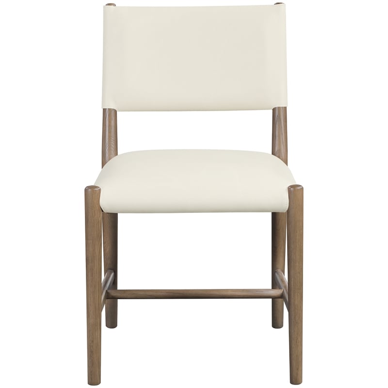 Meridian Furniture Andie Cream Vegan Leather Dining Chair (Set of 2)