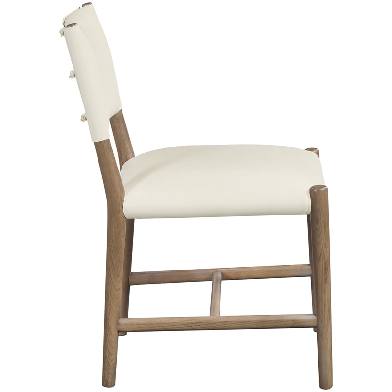 Meridian Furniture Andie Cream Vegan Leather Dining Chair (Set of 2)