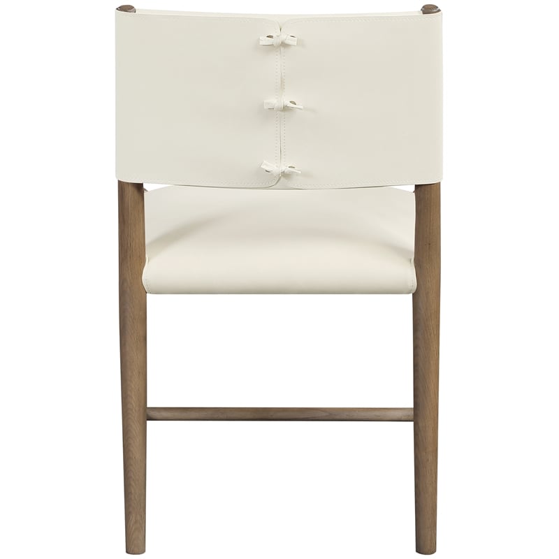 Meridian Furniture Andie Cream Vegan Leather Dining Chair (Set of 2)